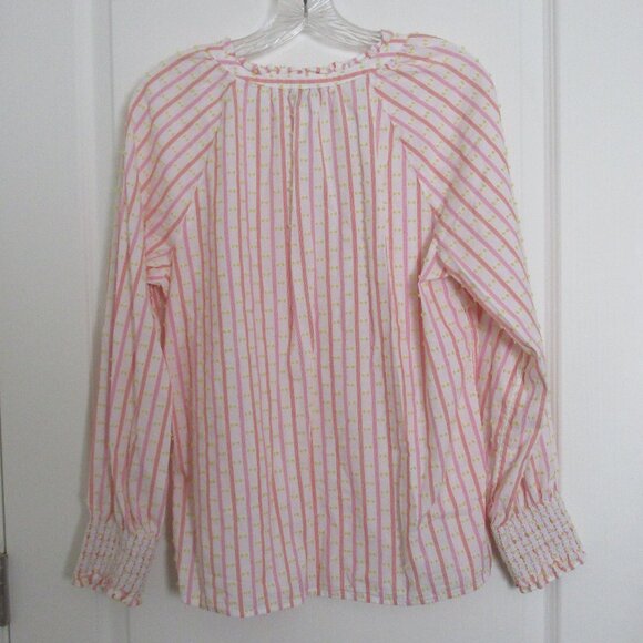 smocked cuff grandfather shirt - Picture 6 of 7